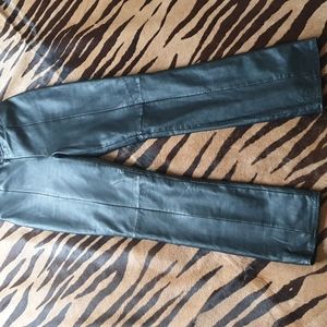 Cache Black Genuine Leather Pants